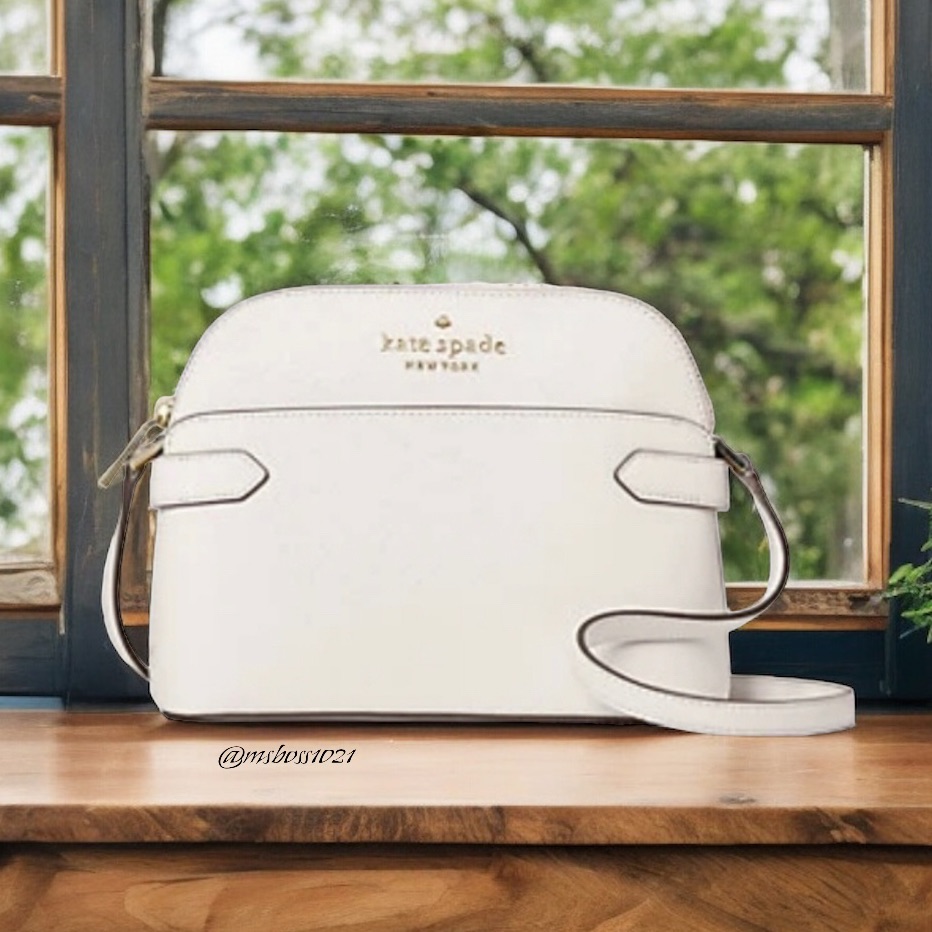 Kate Spade Staci Dome Crossbody In Parchment Nwt